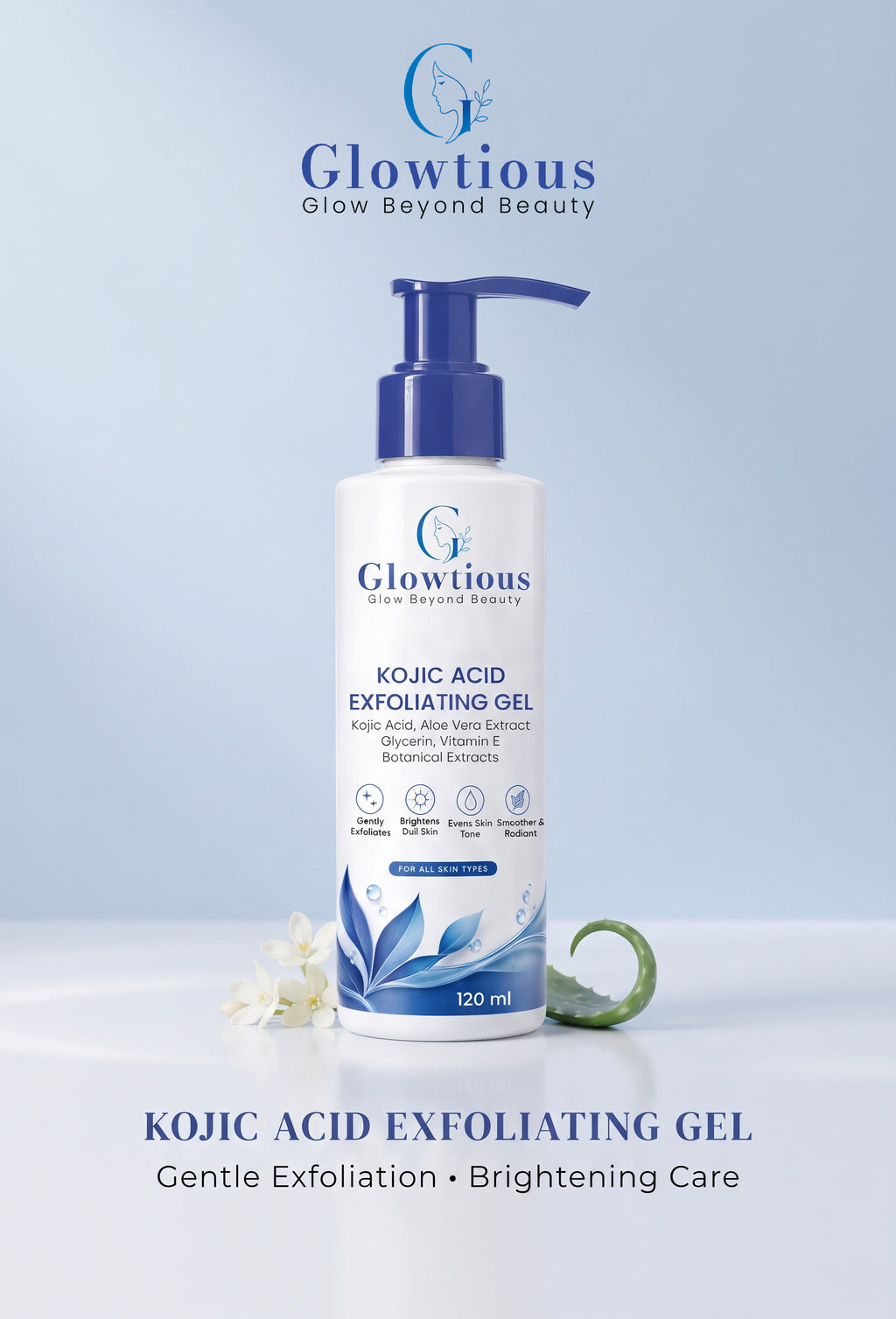 Kojic Acid Exfoliating Gel – Gentle Dead Skin Removal & Brightening