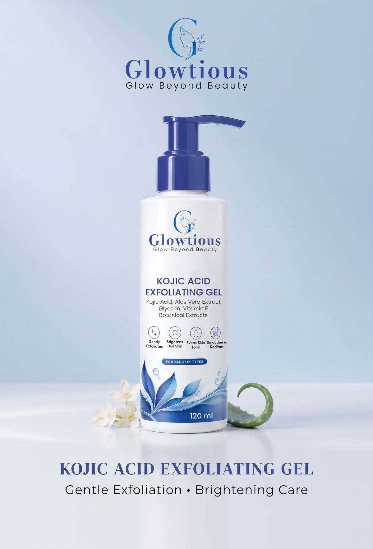 Kojic Acid Exfoliating Gel – Gentle Dead Skin Removal & Brightening