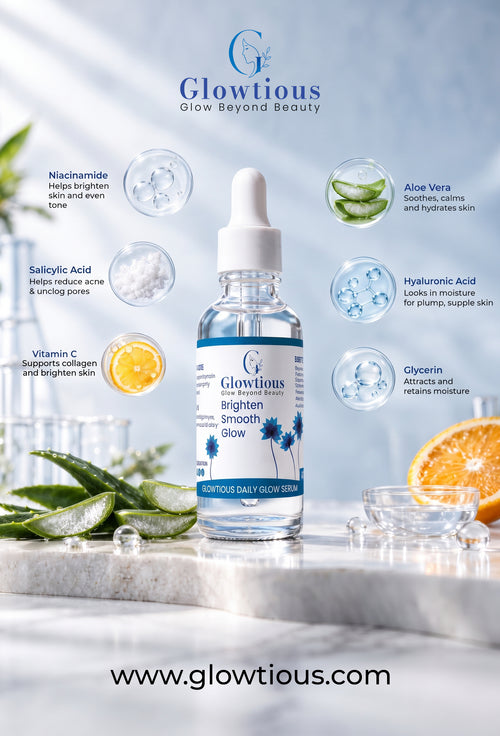 Glowtious Daily Glow Serum – Brightening & Smoothing Face